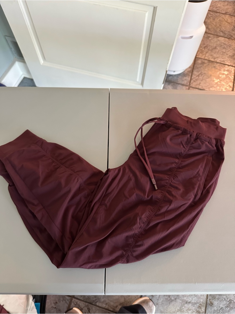 Athleta Maroon Attitude Lined Pant